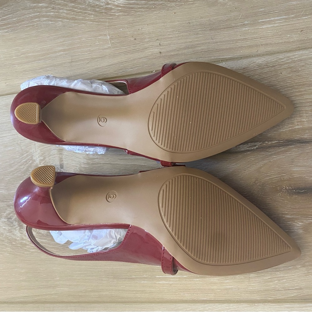 MIA Amore Sauraa Womens Pointed Closed Toe Stiletto Heel Pumps in Wine - NWT - Picture 8 of 12